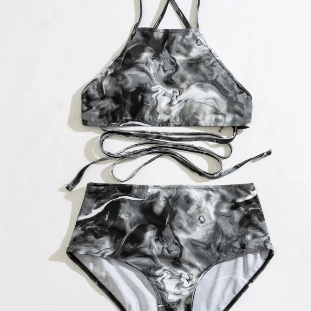 NWT SHEIN Marble Bikini